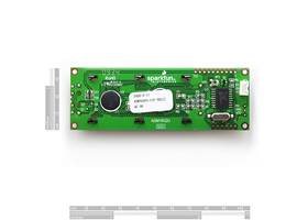 16x2 Serial Enabled LCD - Black on Green (Back)